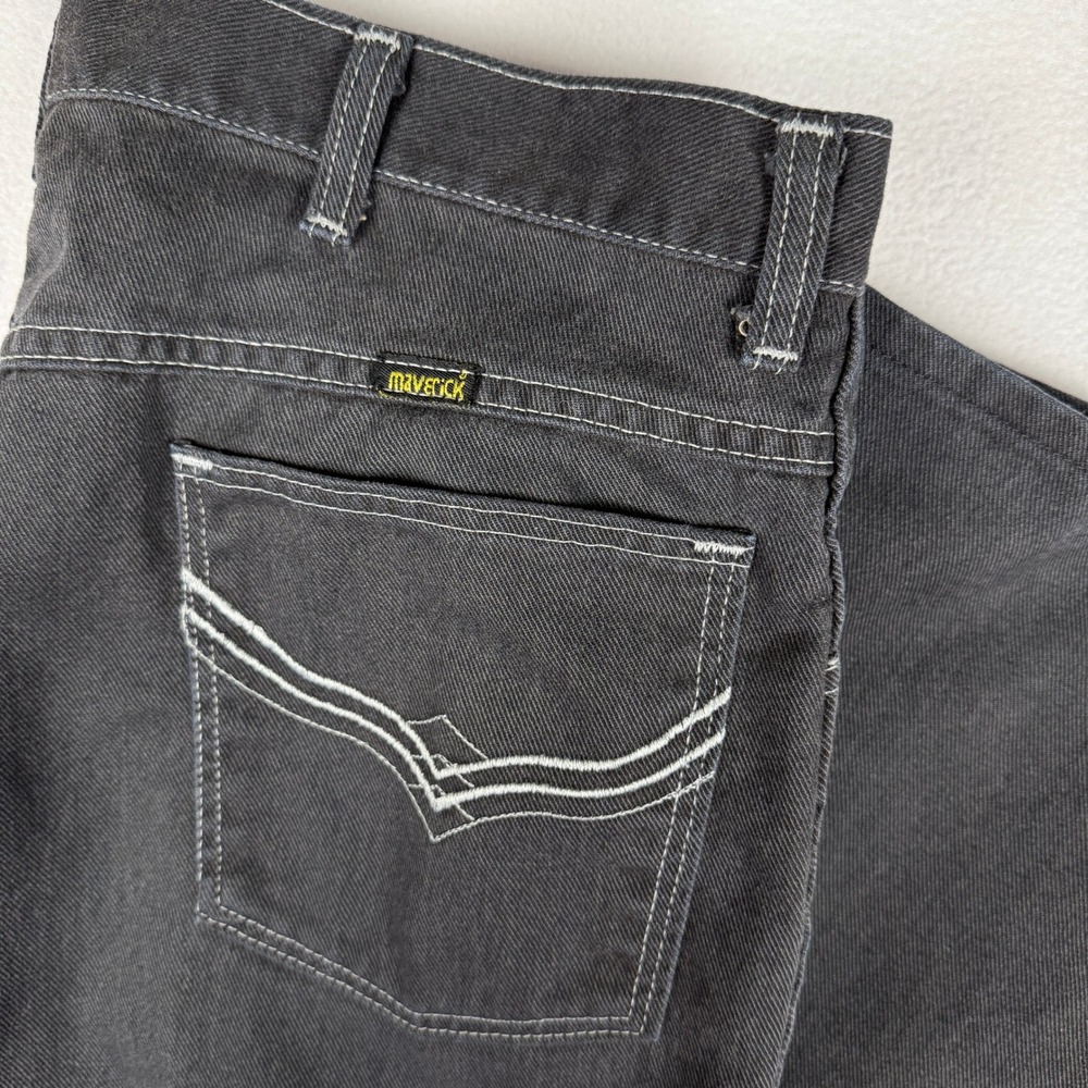Vtg‎ Maverick Jeans Mens 33x32 Straight Leg Western Embroidered Made in USA